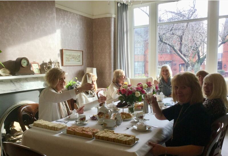 ladies who lunch  enjoying a unique personal afternoon tea experience in Wigan